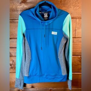 Victoria's Secret PINK Blue and Gray Hoodie